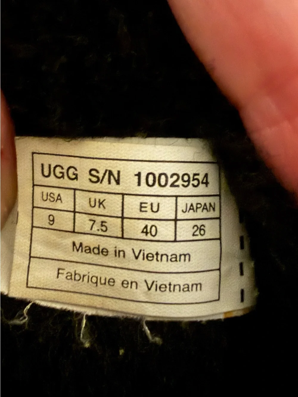 UGG Black Short Shearling Winter Boots